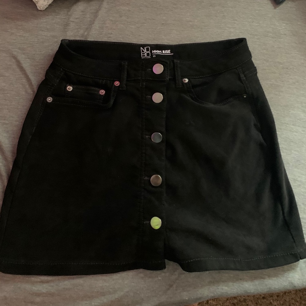 Black Suede Skirt